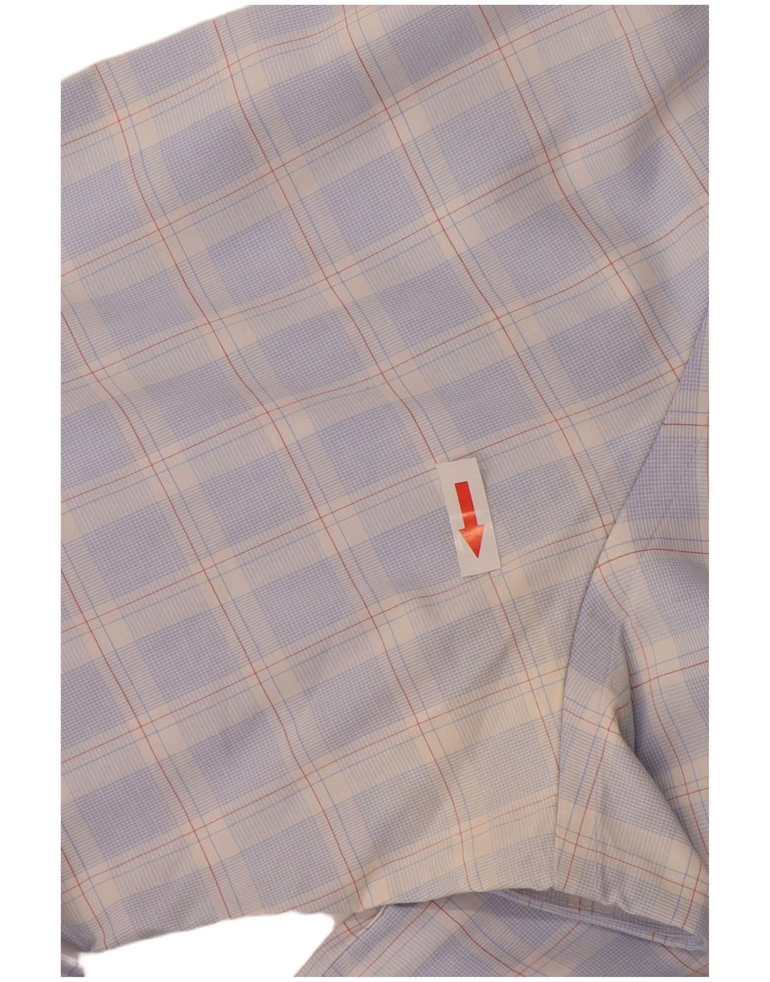 Tommy Hilfiger Mens Tall Shirt Size 18 2XL Blue Check Cotton