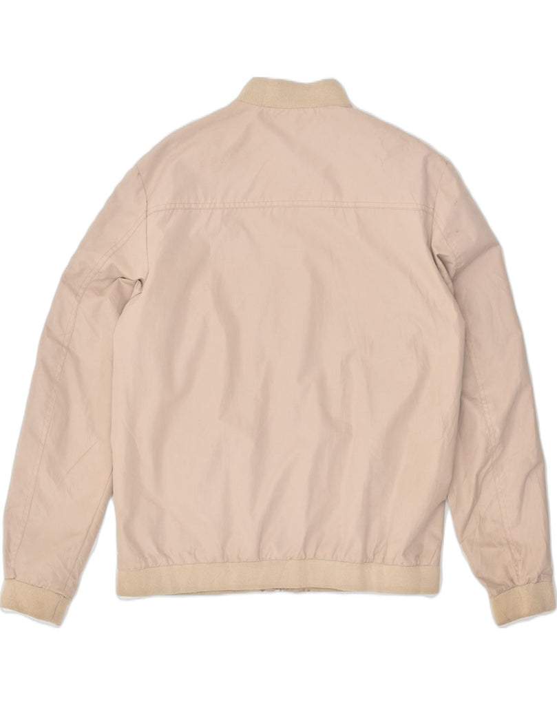 JACK & JONES Mens Bomber Jacket UK 40 Large Beige Cotton | Vintage Jack & Jones | Thrift | Second-Hand Jack & Jones | Used Clothing | Messina Hembry 