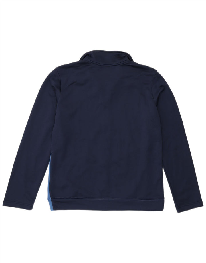 Nike Boys Tracksuit Top Jacket 13-14 Years XL Navy Blue Colourblock