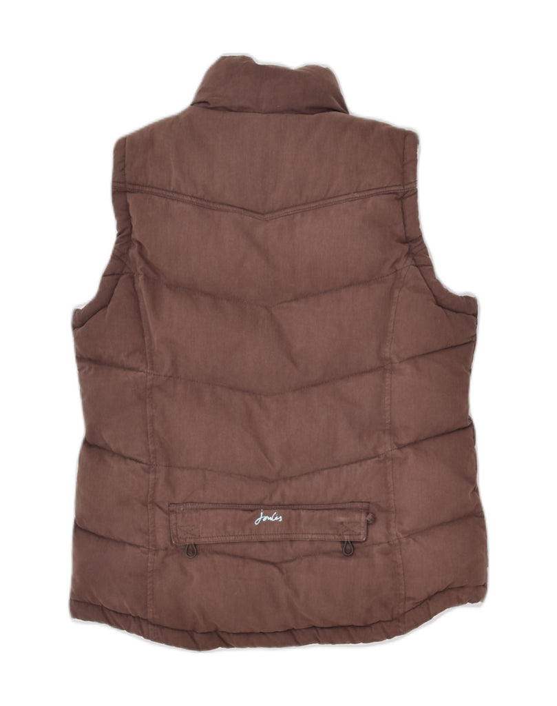 JOULES Womens Padded Gilet UK 10 Small Brown Cotton | Vintage Joules | Thrift | Second-Hand Joules | Used Clothing | Messina Hembry 