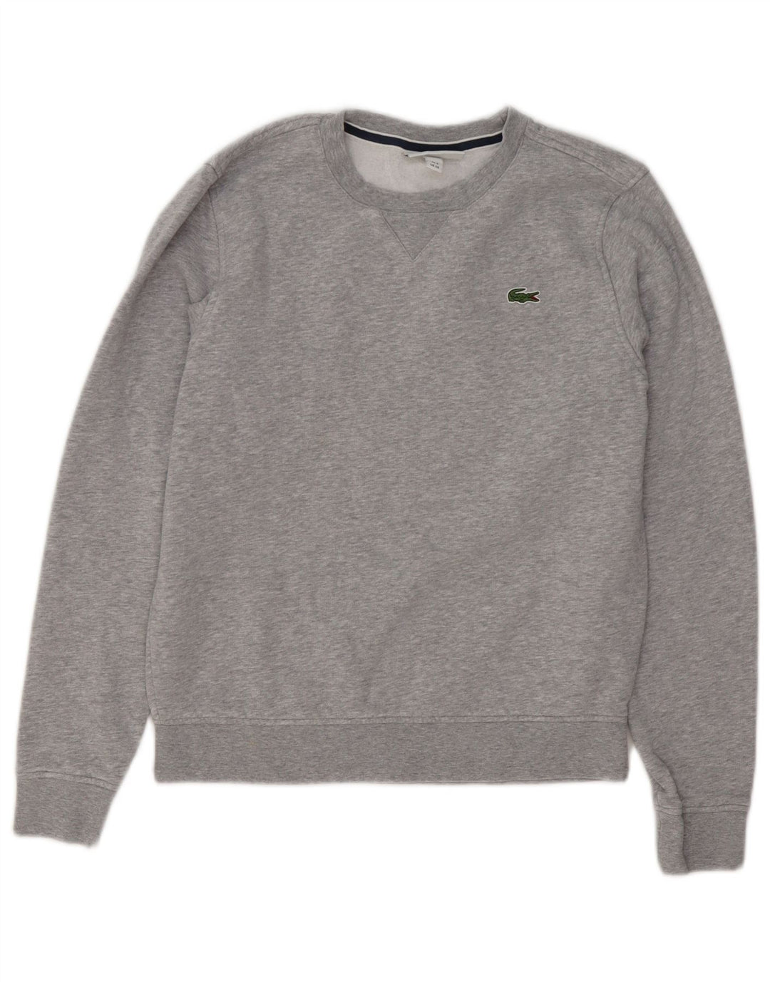 LACOSTE Mens Sweatshirt Jumper Size 2 XS Grey Cotton