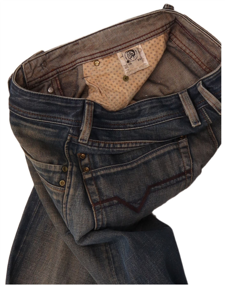 Diesel Mens Bootcut Jeans W29 L30 Blue Cotton