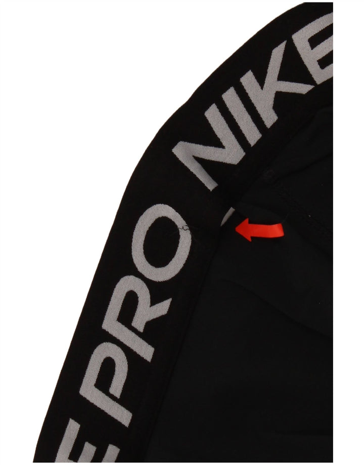Nike Womens Dri Fit Graphic Leggings UK 10 Small  Black