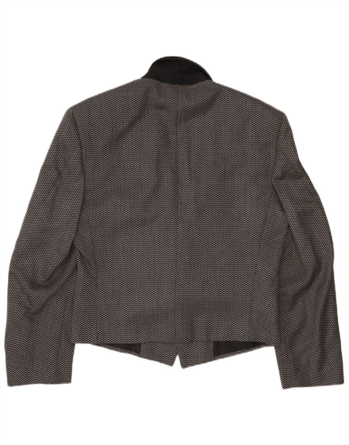 Pal Zileri Mens 1 Button Blazer Jacket IT 44 XS Black Spotted Wool