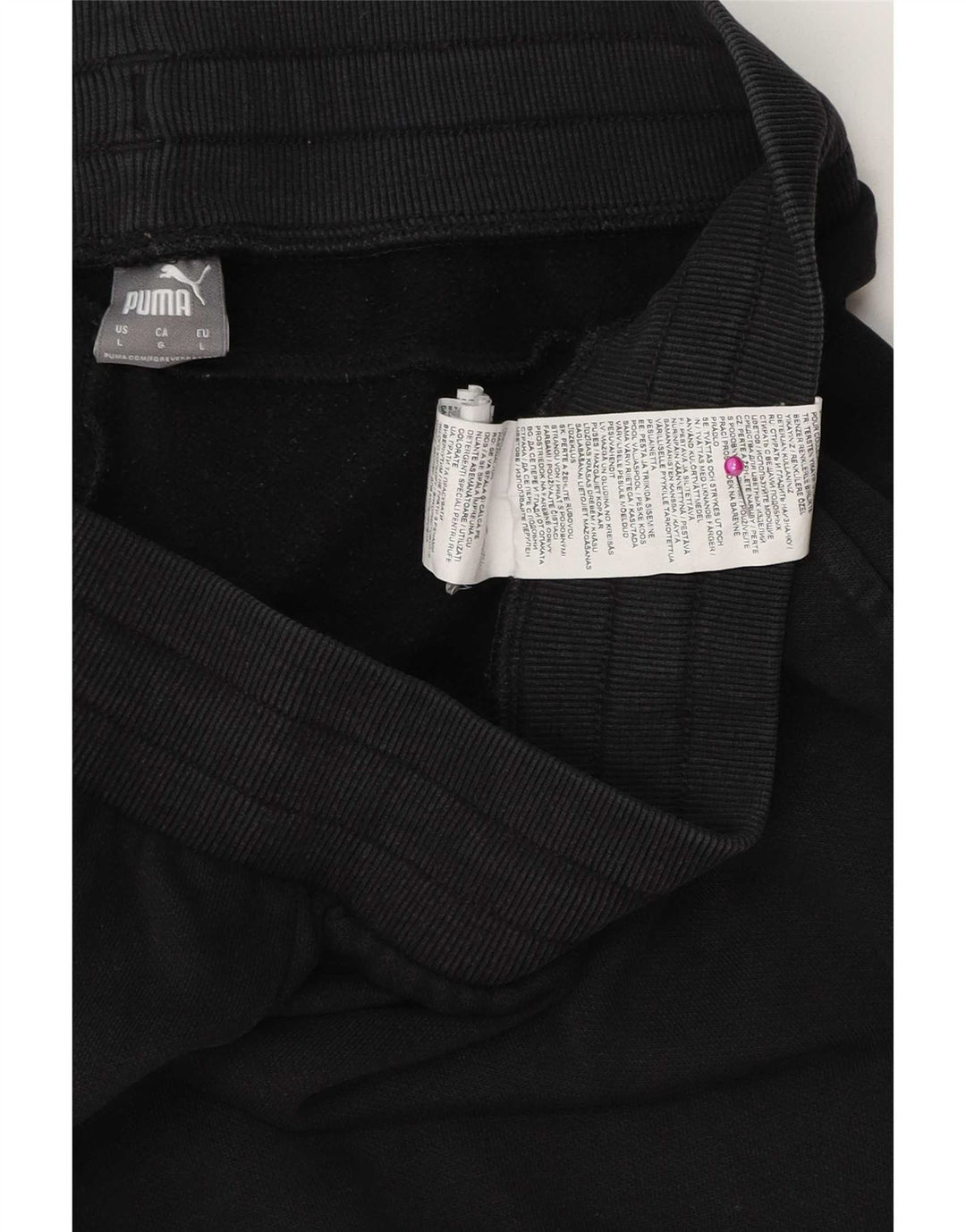 Puma Mens Tracksuit Trousers Joggers Large Black Cotton