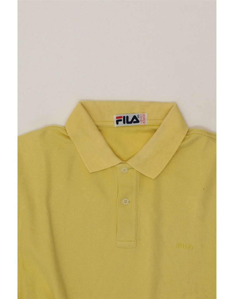 FILA Mens Polo Shirt IT  52 Large Yellow Cotton Vintage Fila and Second-Hand Fila from Messina Hembry 