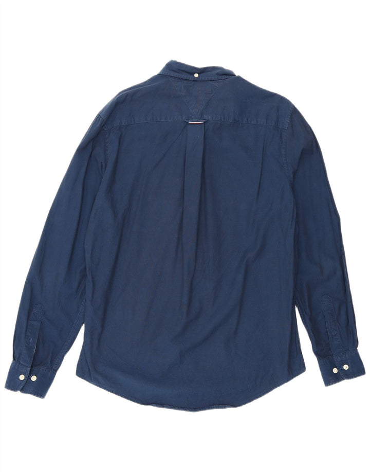 Tommy Hilfiger Mens Shirt Medium Navy Blue
