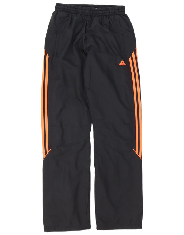 Adidas Boys Tracksuit Trousers 15-16 Years Black Polyester