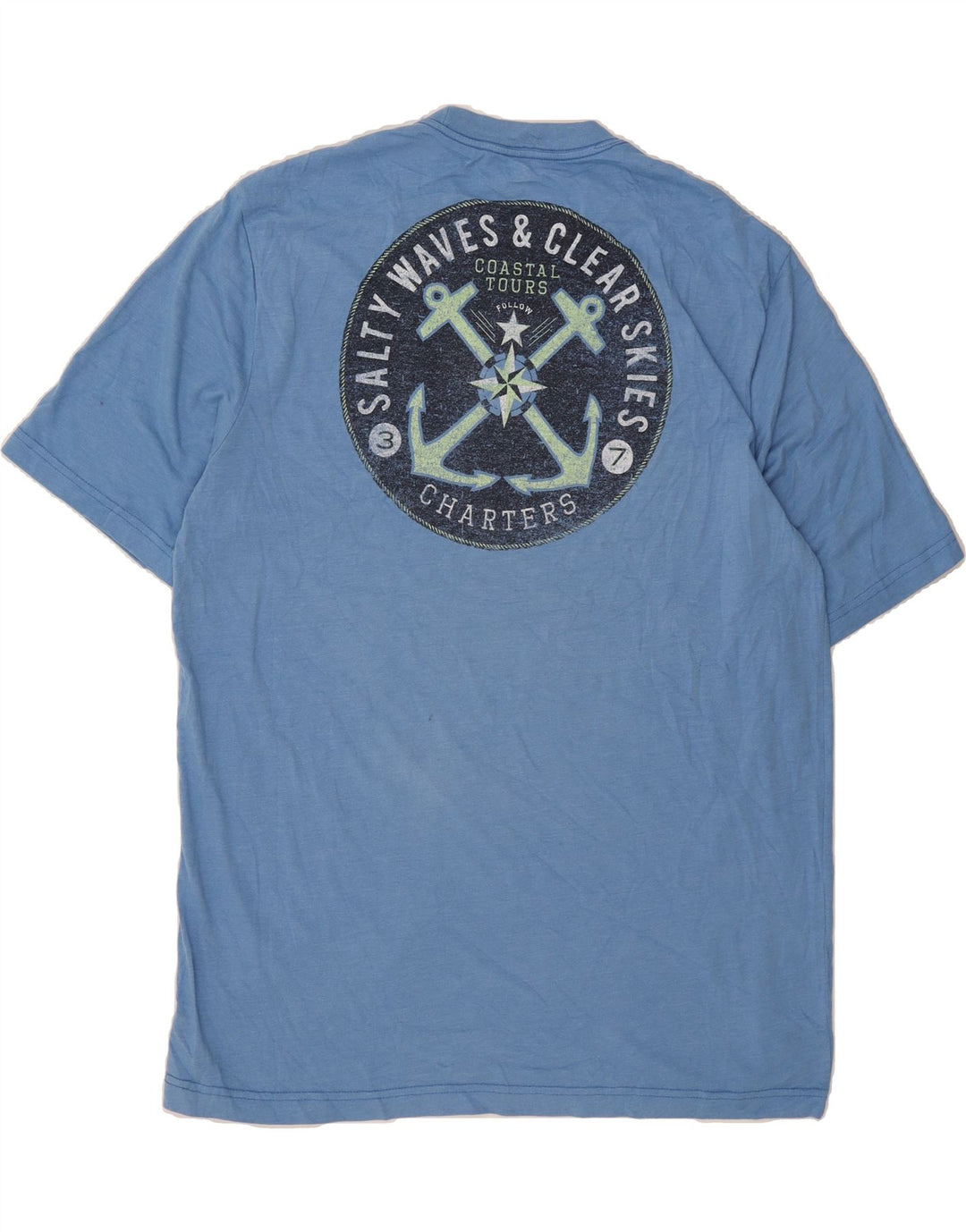 IZOD Mens Graphic T-Shirt Top XL Blue Cotton Vintage Izod and Second-Hand Izod from Messina Hembry 