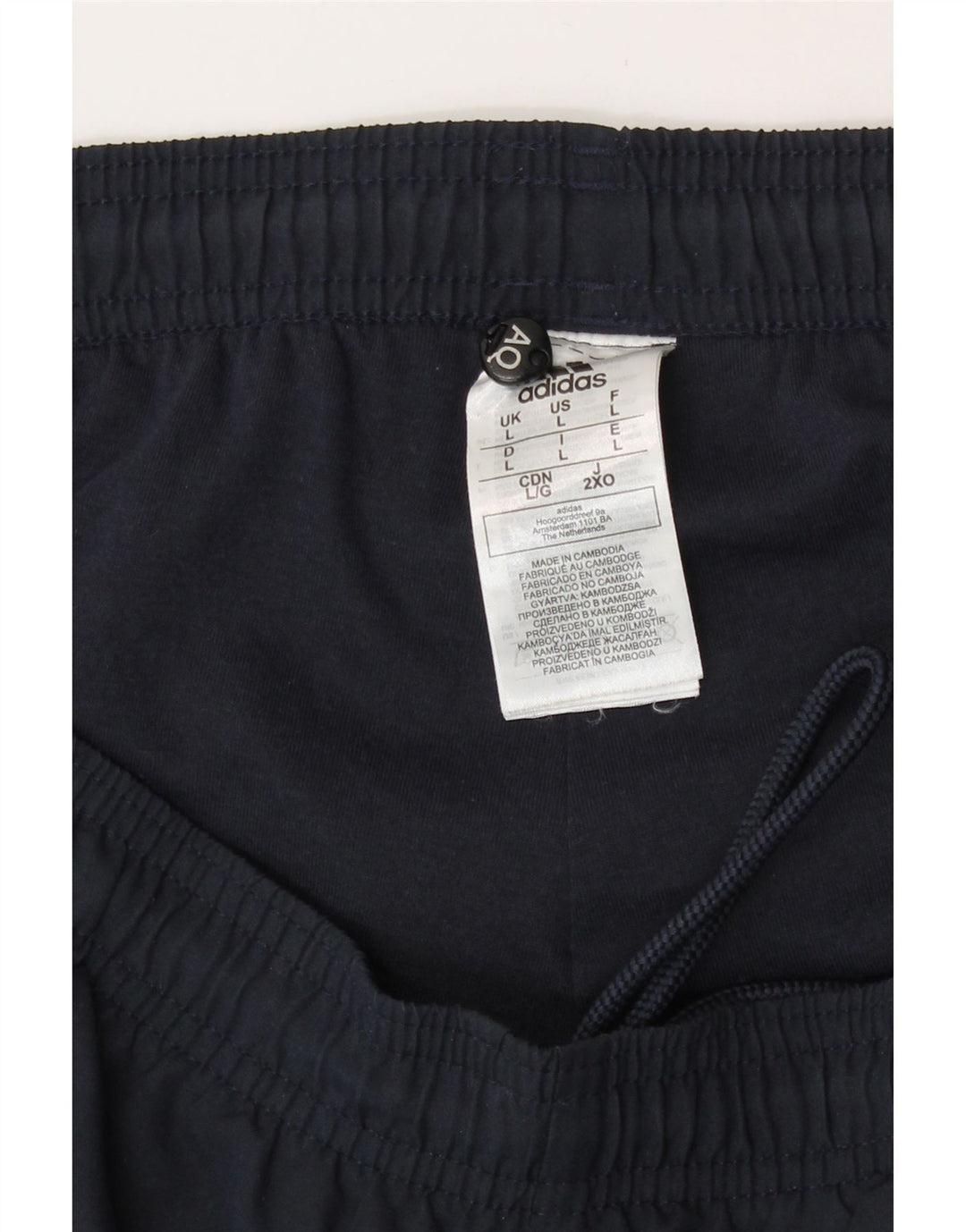 Adidas Mens Tracksuit Trousers Large  Navy Blue Polyester Sports