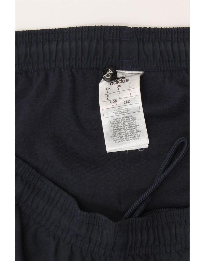 Adidas Mens Tracksuit Trousers Large  Navy Blue Polyester Sports