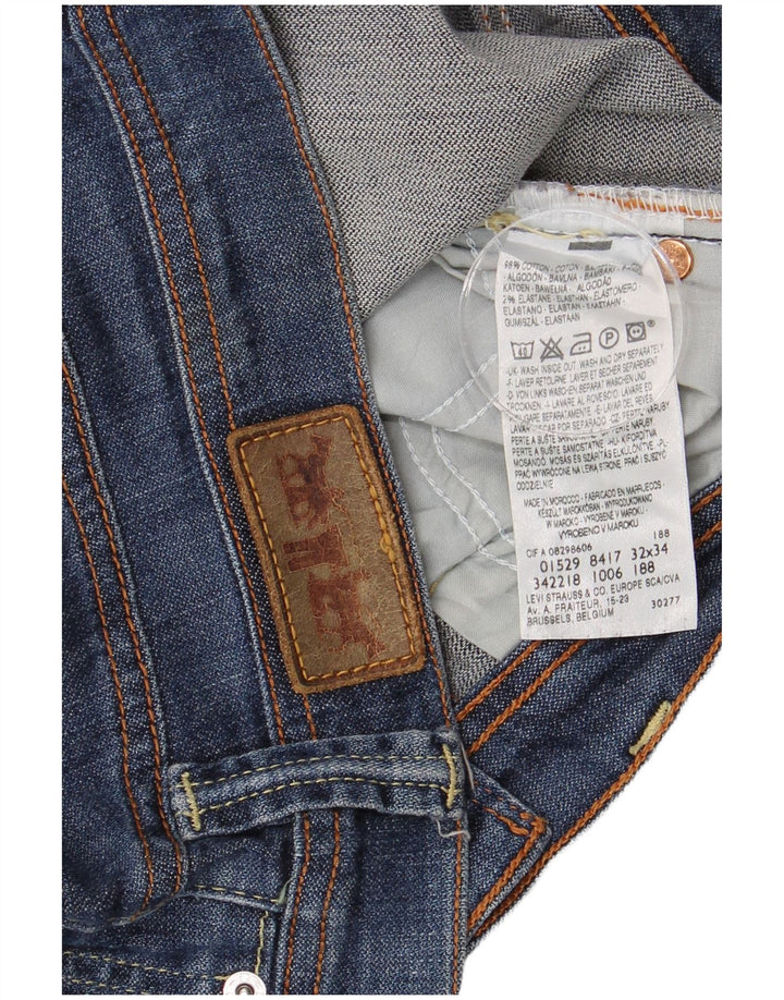 LEVI'S Mens Bootcut Jeans W32 L31 Blue Cotton