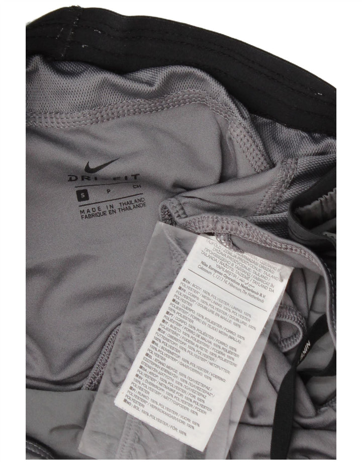 Nike Womens Dri Fit Sport Shorts UK 10 Small Grey Polyester