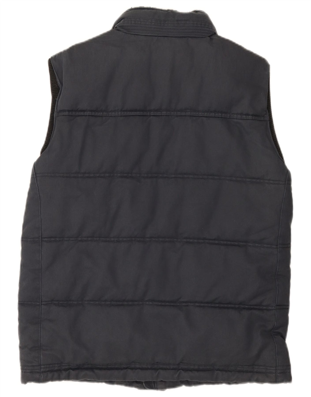 Fat Face Mens Padded Gilet UK 38 Medium Navy Blue Cotton