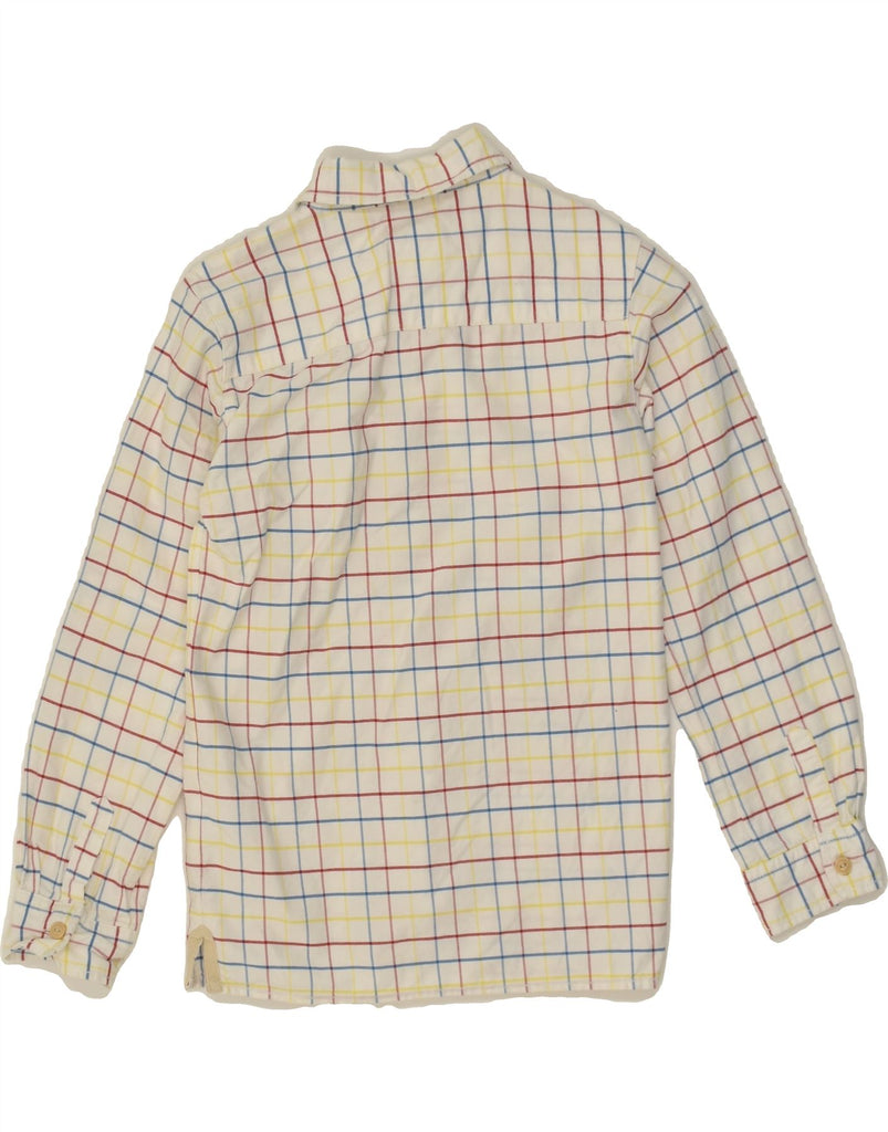 JOULES Boys Shirt 9-10 Years Off White Check Cotton | Vintage Joules | Thrift | Second-Hand Joules | Used Clothing | Messina Hembry 