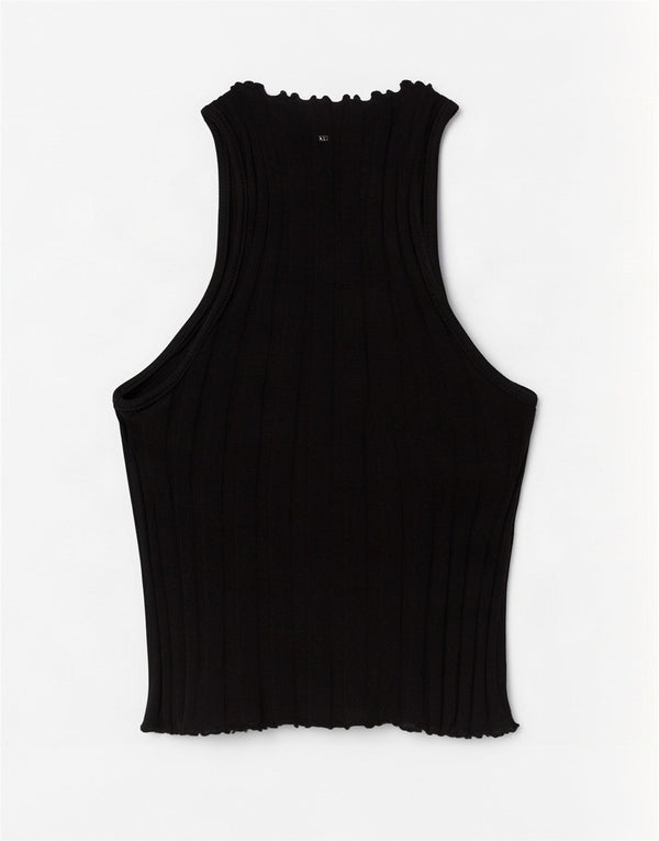 Zara Womens Vest Top UK 8 Small Black