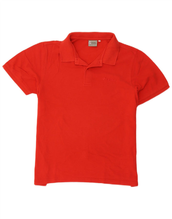 Lotto Mens Polo Shirt Medium Red Cotton