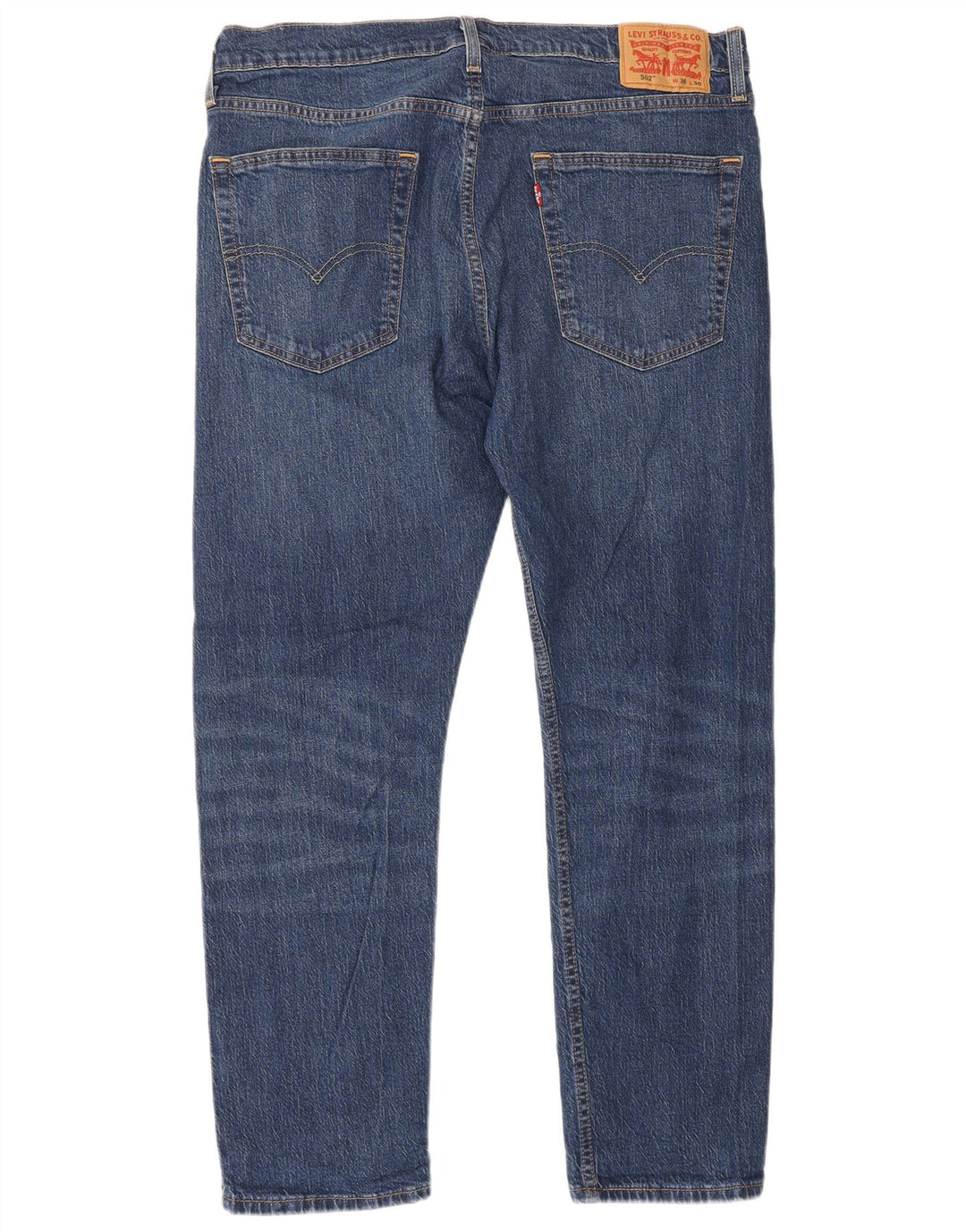 Levi's Mens 502 Tapered Jeans W36 L30 Blue Cotton