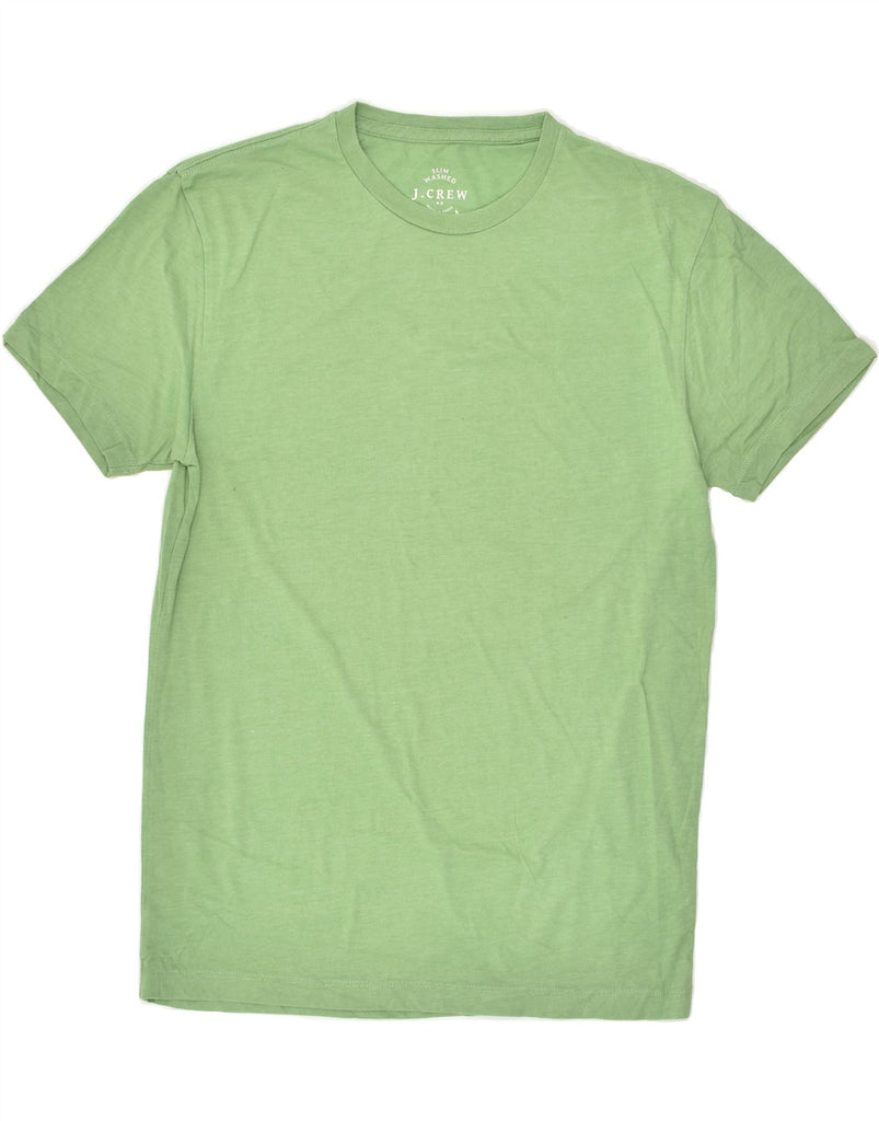 J. CREW Mens Washed Slim Fit T-Shirt Top Medium Green Cotton | Vintage J. Crew | Thrift | Second-Hand J. Crew | Used Clothing | Messina Hembry 