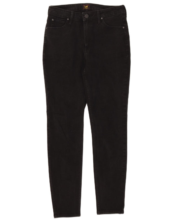 Lee Womens Scarlett High Skinny Jeans W31 L28 Black Cotton