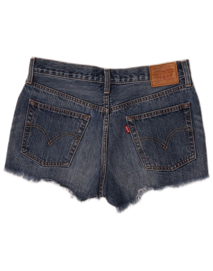 Levi's Womens 501 Denim Shorts W28 Medium Blue Cotton