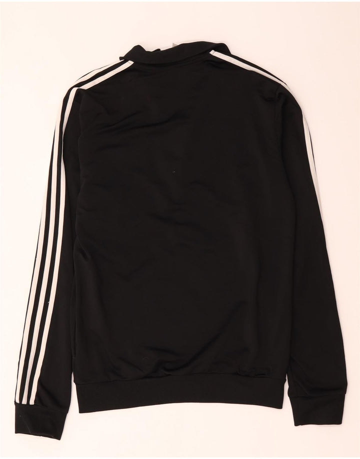 Adidas Mens Tracksuit Top Jacket Small Black Polyester