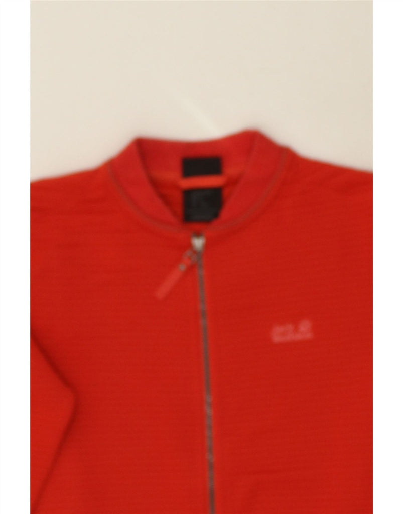 JACK WOLFSKIN Womens Tracksuit Top Jacket UK 12 Medium Red | Vintage Jack Wolfskin | Thrift | Second-Hand Jack Wolfskin | Used Clothing | Messina Hembry 