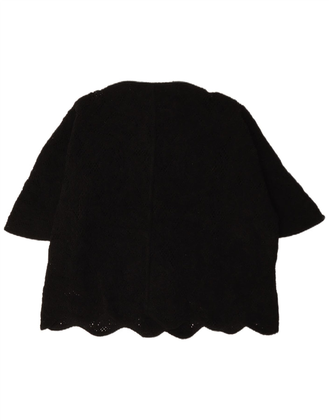 Zara Womens Short Sleeve Oversized Blazer Jacket UK 14 Medium Black