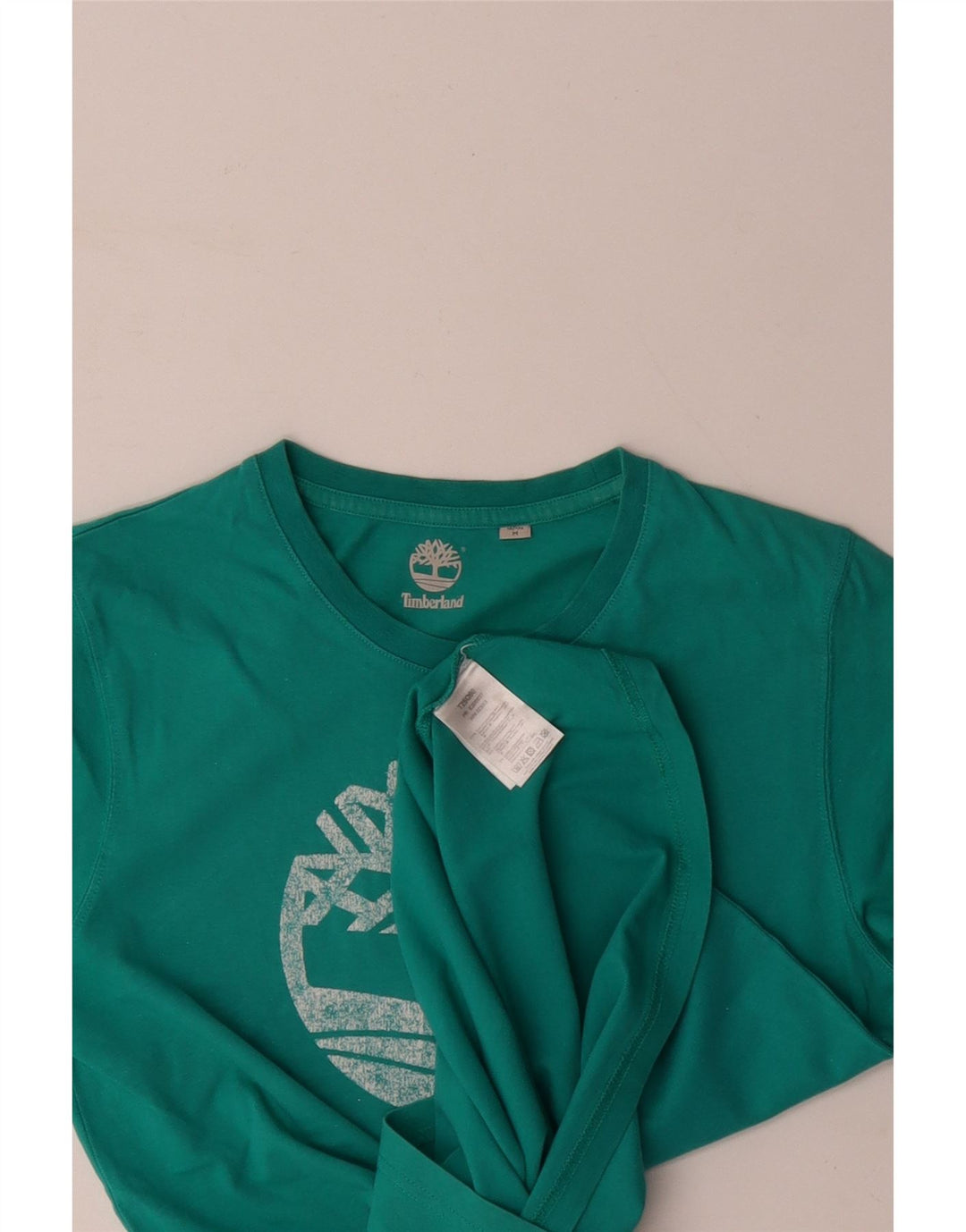 TIMBERLAND Mens Graphic T-Shirt Top Medium Blue Cotton