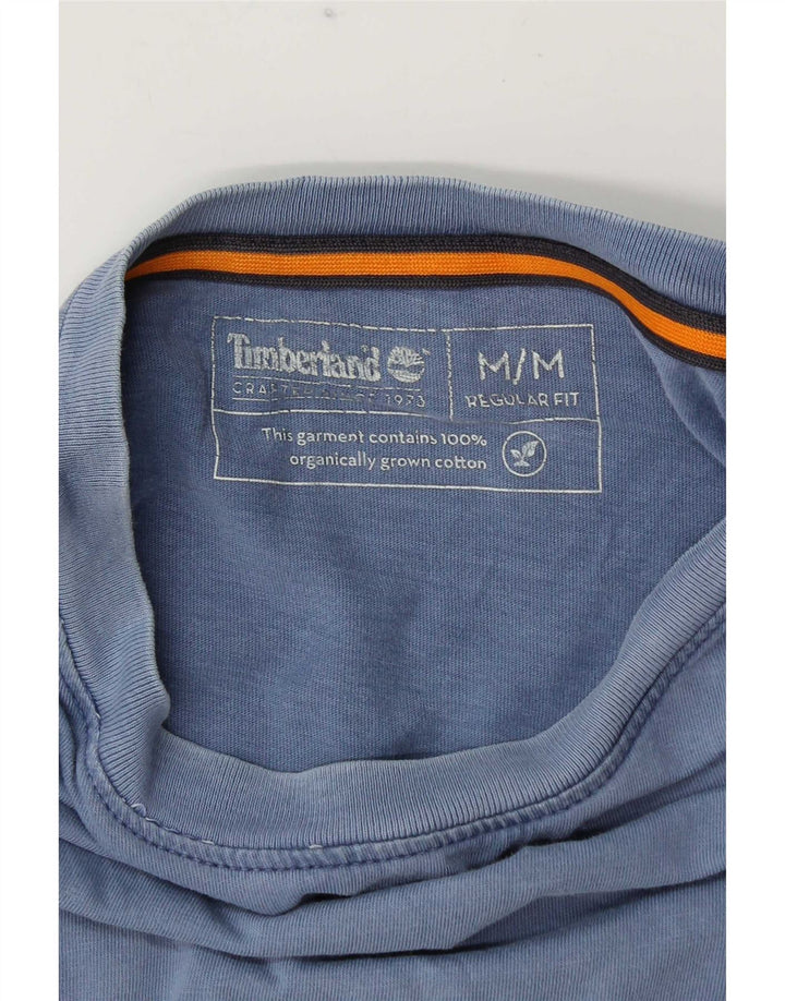 Timberland Mens Regular Fit T-Shirt Top Medium Blue Cotton