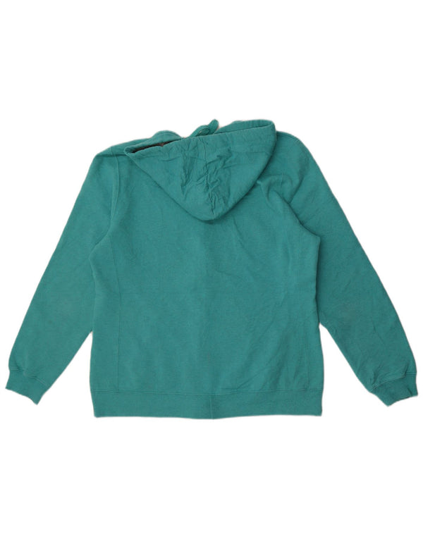 Champion Womens Zip Hoodie Sweater UK 18 XL Turquoise Cotton