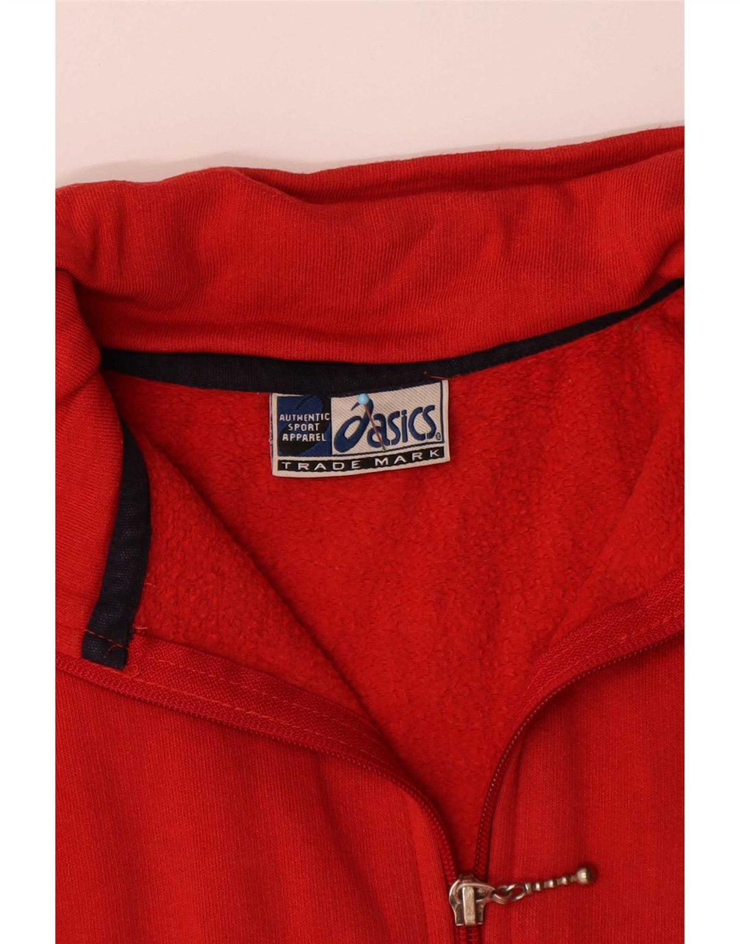 Asics Boys Tracksuit Top Jacket 11-12 Years Red Cotton