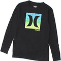 HURLEY Boys Graphic Top Long Sleeve 10-11 Years Black Cotton Vintage Hurley and Second-Hand Hurley from Messina Hembry 