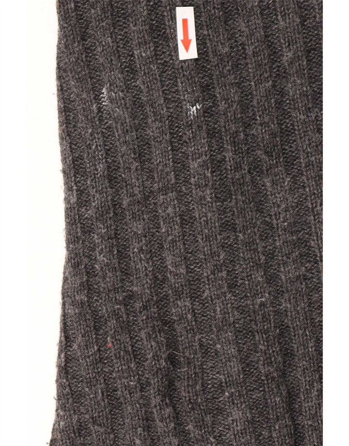 Marks & Spencer Womens Asymmetric Cardigan Sweater UK 12/14 Medium Grey