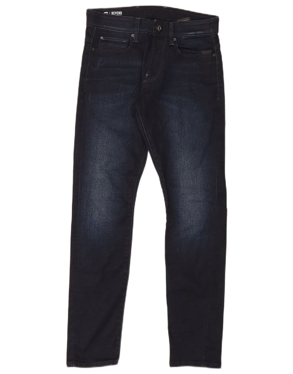 G-Star Mens Revend Skinny Jeans W29 L30 Navy Blue Cotton