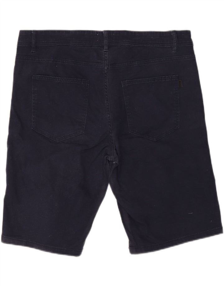 JULES Womens Denim Shorts IT 48 XL W38 Navy Blue Cotton