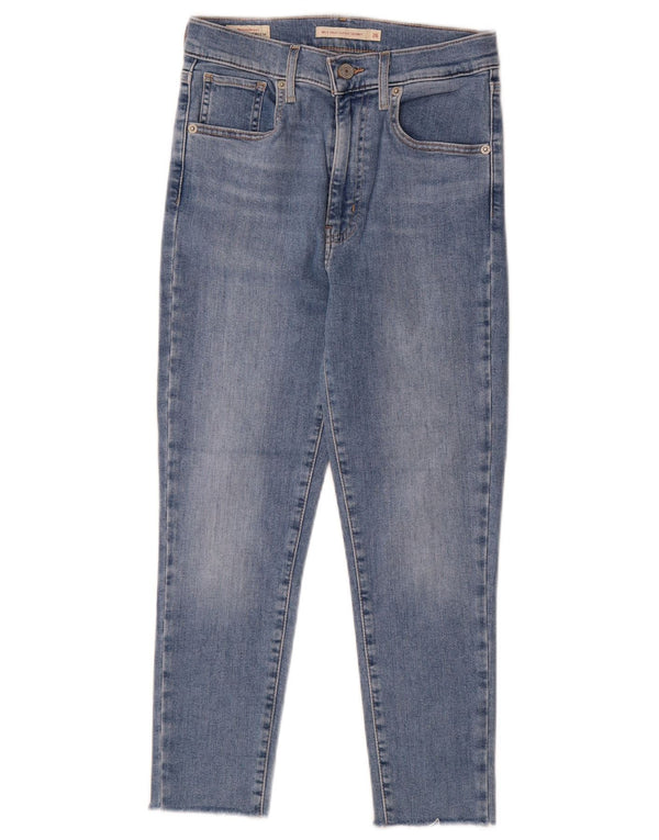 Levi's Mens Mile High Capri Super Skinny Jeans W26 L22 Blue Cotton