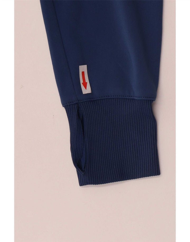 Nike Womens Tracksuit Top Jacket UK 14 Medium Blue Colourblock