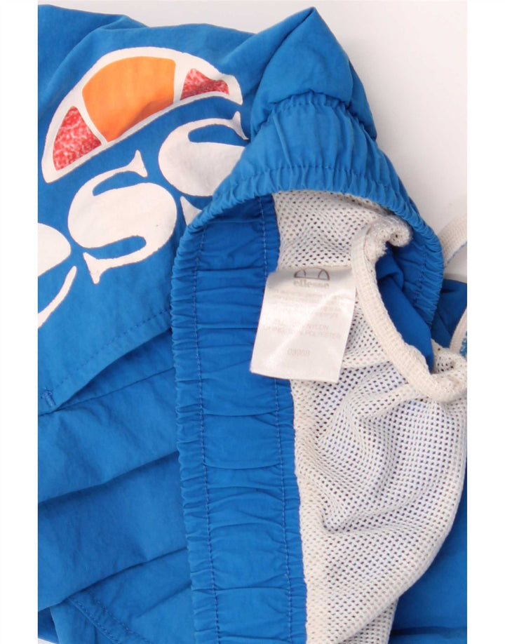 Ellesse Mens Graphic Swimming Shorts Small Blue Nylon