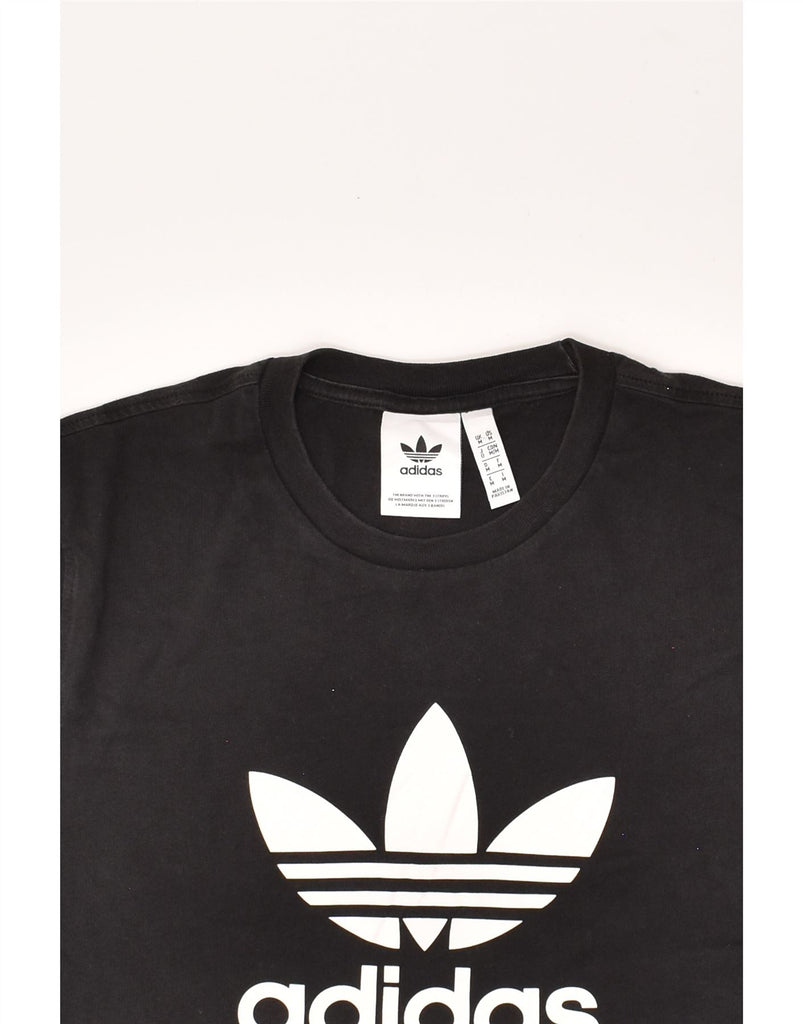 ADIDAS Mens Graphic T-Shirt Top Medium Black Cotton | Vintage Adidas | Thrift | Second-Hand Adidas | Used Clothing | Messina Hembry 