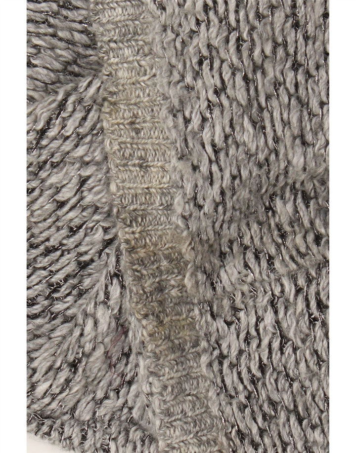 Whistles Womens Crew Neck Jumper Sweater UK 16 Large Grey Flecked Polyester