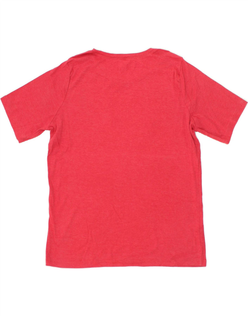 EDDIE BAUER Womens T-Shirt Top UK 20 2XL Red Cotton | Vintage Eddie Bauer | Thrift | Second-Hand Eddie Bauer | Used Clothing | Messina Hembry 