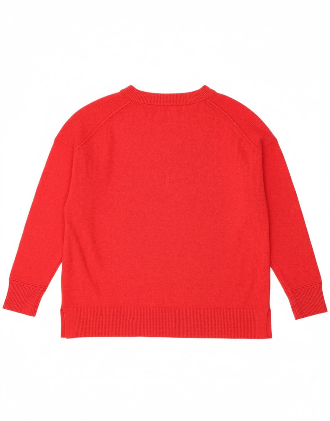 TOMMY HILFIGER Womens Crew Neck Jumper Sweater UK 16 Large Red Wool
