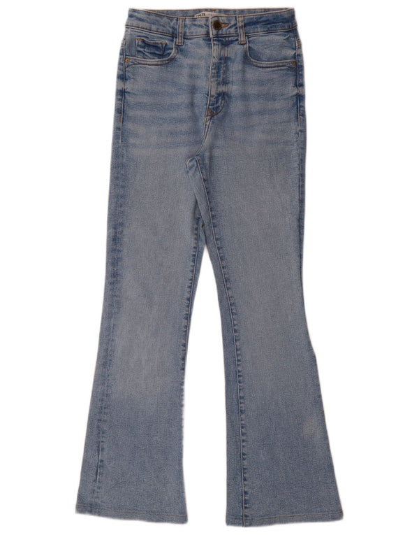 Zara Womens Flared Jeans EU 36 XS W27 L29 Blue