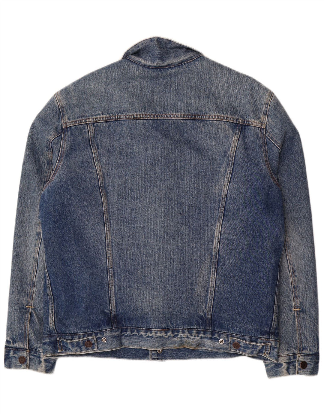 Levi's Mens Denim Sherpa Jacket UK 40 Large Blue Cotton