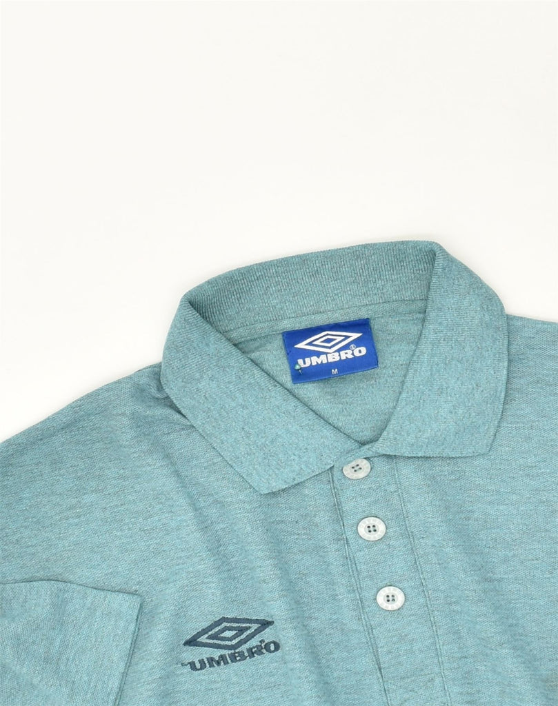 UMBRO Mens Polo Shirt Medium Turquoise Cotton | Vintage Umbro | Thrift | Second-Hand Umbro | Used Clothing | Messina Hembry 