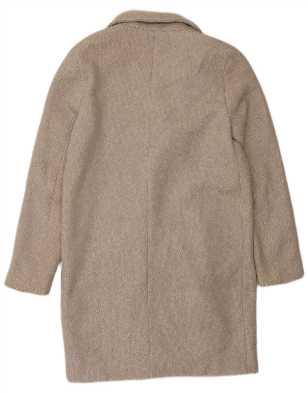 Zara Womens Pullover Overcoat UK 10 Small Grey Cotton