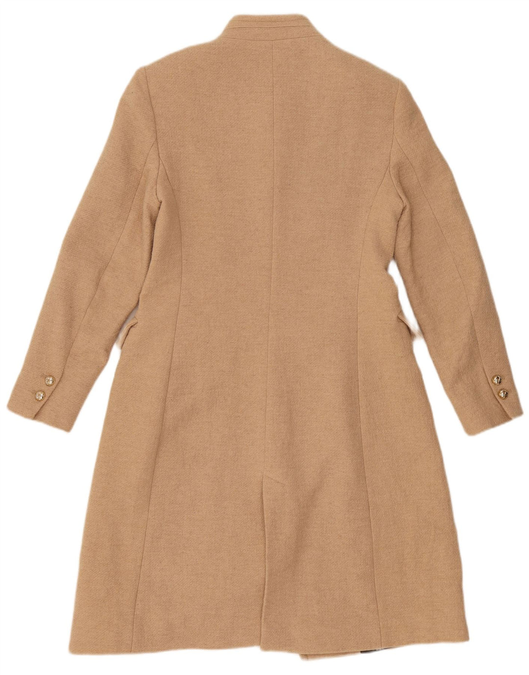 Zara Womens Overcoat UK 12 Medium Beige Wool