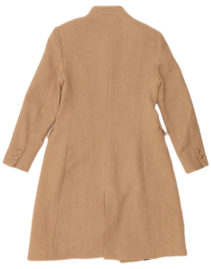 Zara Womens Overcoat UK 12 Medium Beige Wool
