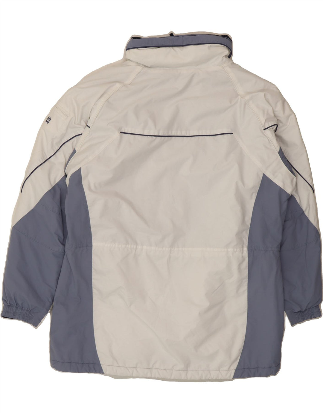 COLUMBIA Womens Oversized Windbreaker Coat UK 16 Large White Colourblock Vintage Columbia and Second-Hand Columbia from Messina Hembry 
